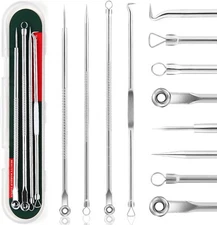 Professional Facial Blackhead Remover Tweezers,Extractor Acne Removal Kit Pimple