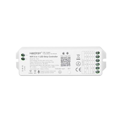 LGIDTECH Miboxer WL5(YL5 VUP) LED Strip Light 5 in 1 Controller for 5050 3528...