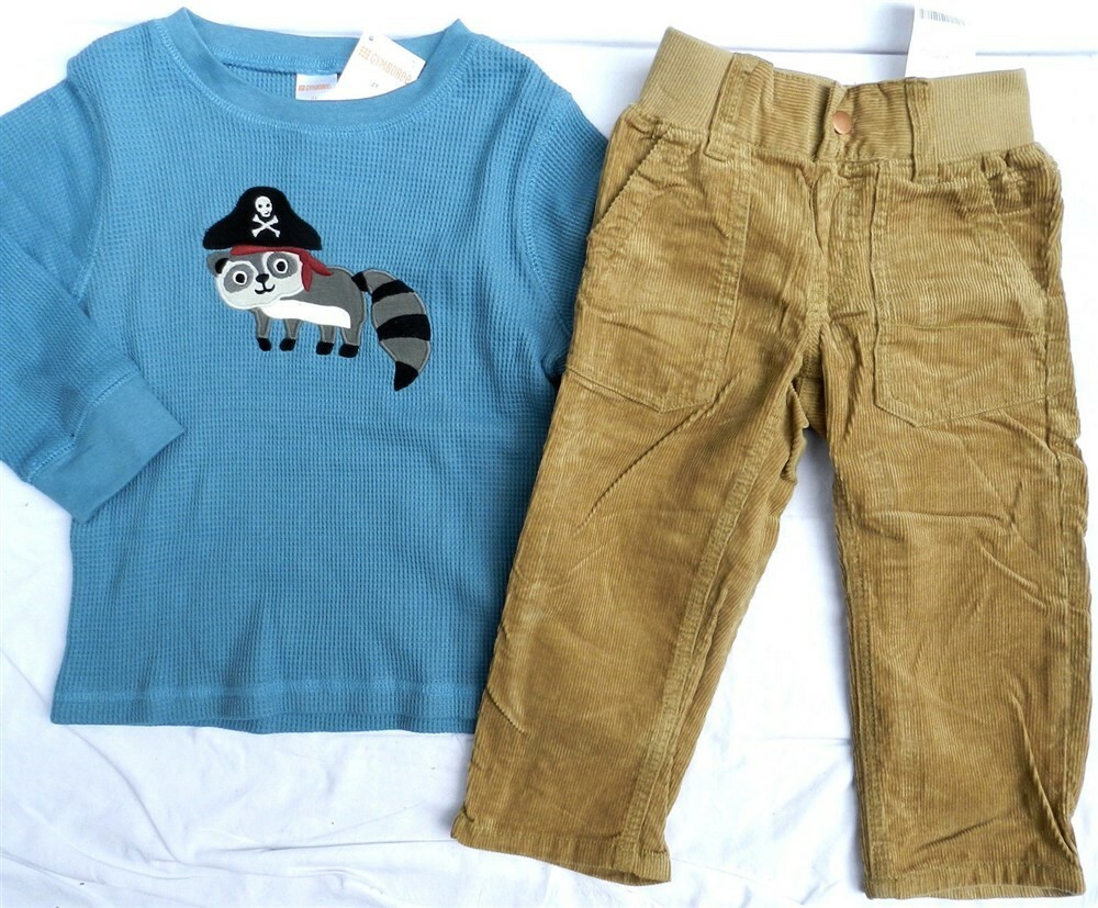 ロー Corduroy Pant Set Gymboree Top Cotton Winter Boy 6-12 12-18 mo 2T