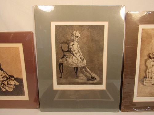 Arline Langman Four Etching Prints Each Pencil Hand Signed & Numbered - Picture 4 of 13