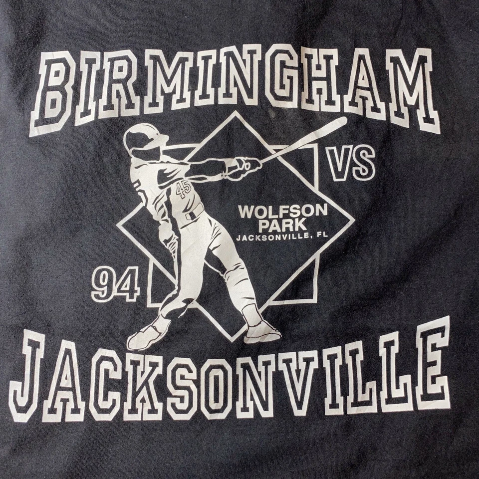 Camisa de béisbol vintage Michael Jordan Barons talla mediana 1994 rara Foto 2 de 4