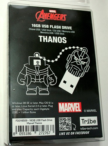 Marvel Comic Avengers Thanos 16GB USB Flash Drive New NOS MIB Tribe - Picture 3 of 3