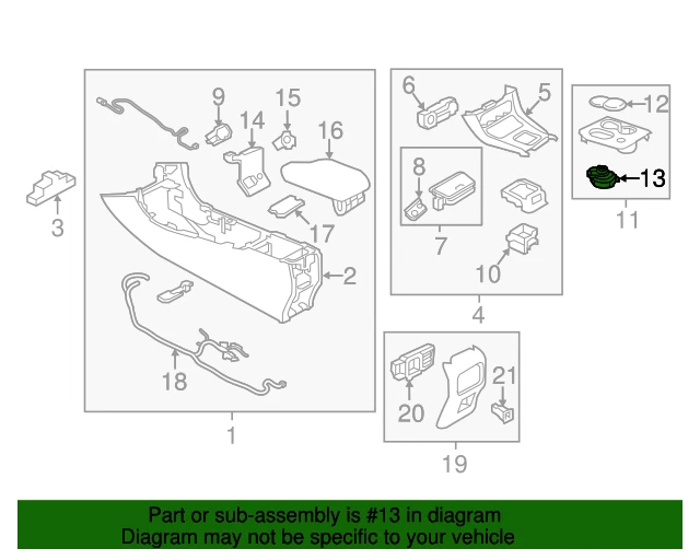 Новый многофункциональный переключатель для 17-19 Infiniti QX30 28395-5DA0A - Изображение 2 из 2
