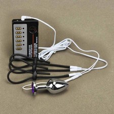NEW Pulse Electro Kit Stainless Small Plug Dilator E-Stim Ring Set Toy