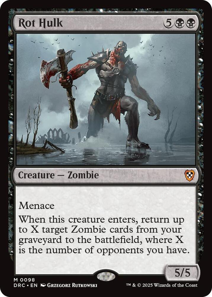 Rot Hulk - MTG Commander: Aetherdrift - Magic Mythic Zombie MINT