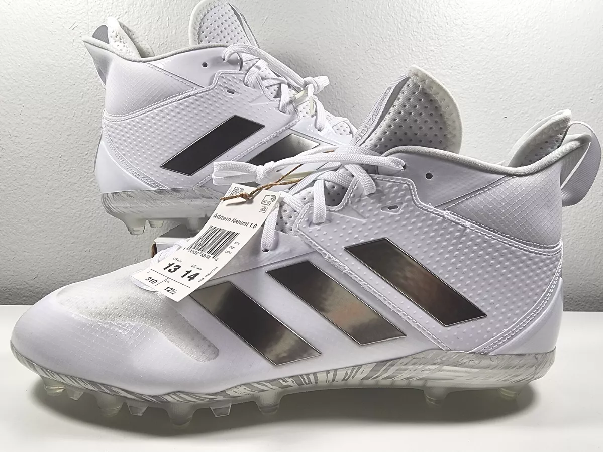 NEW Adidas Adizero Natural 1.0 Lacrosse Football Cleats White