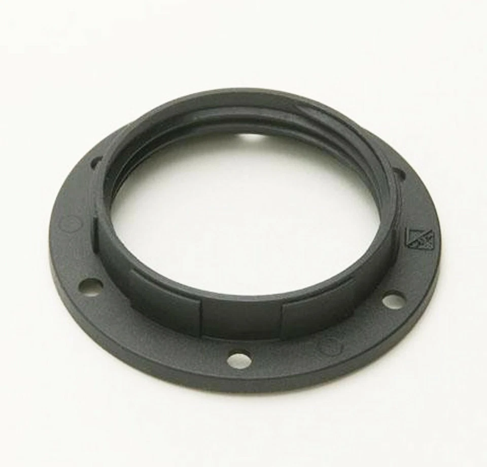 Black Shade Ring for E27 / ES Light Lamp holders Threaded sleeve 40mm Dia