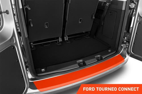 Lámina protectora de borde de carga para Ford Tourneo Connect 3 (III) óptica carbono - Imagen 2 de 6