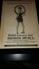 Sweet Charity Shirley McClain Rare Original 1969 Promo Poster Ad Framed!