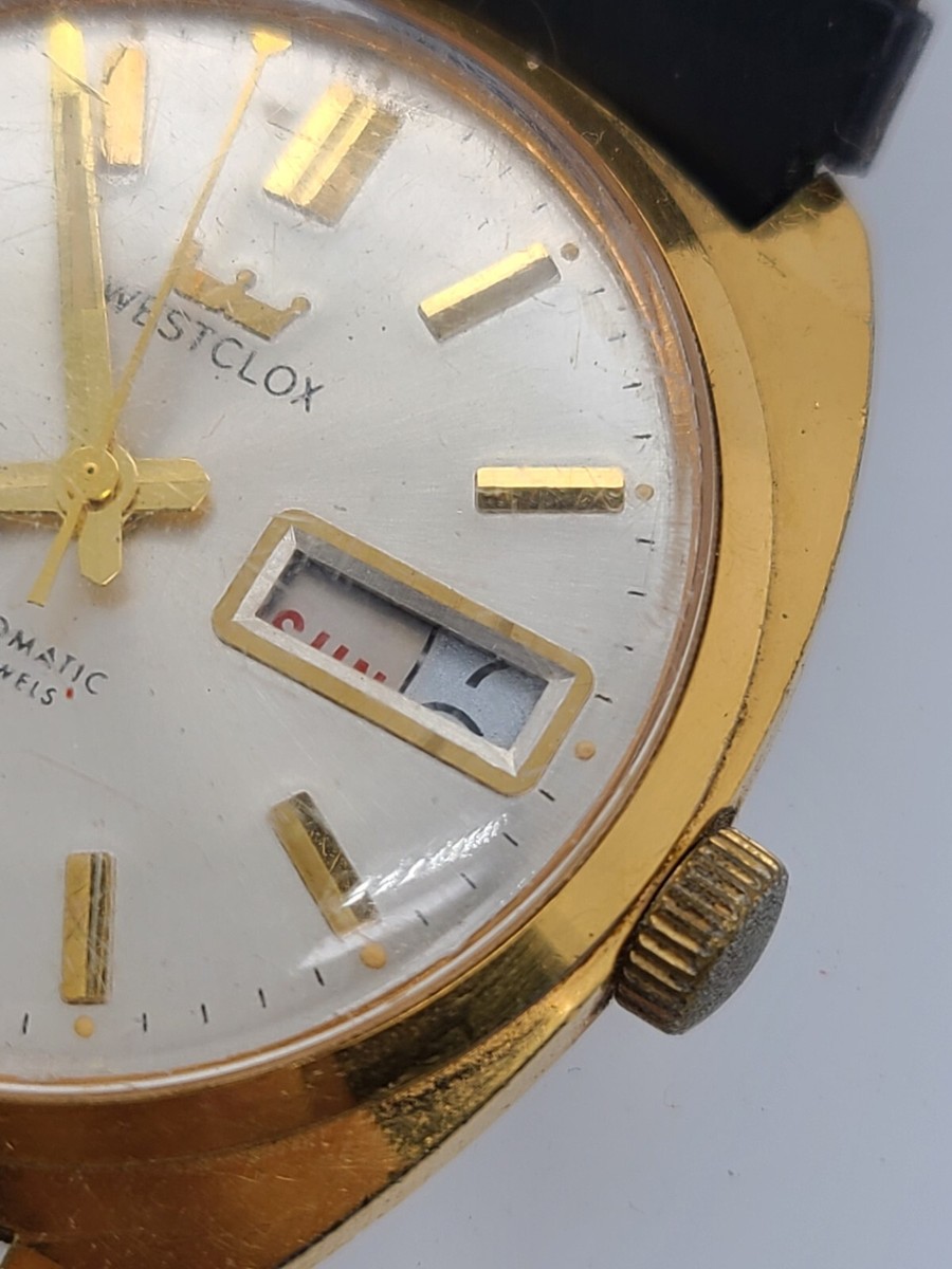 Vintage Men's watch Westclox Automatic 17 Jewels for Repair/Parts
