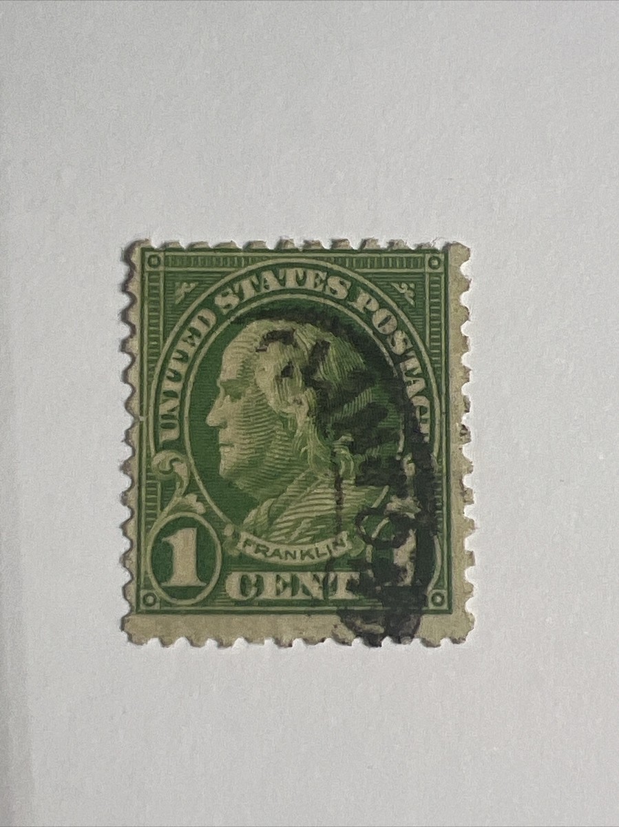 Rare 1923 Benjamin Franklin 1 Cent Stamp, Scott*594 Perf 11 | eBay