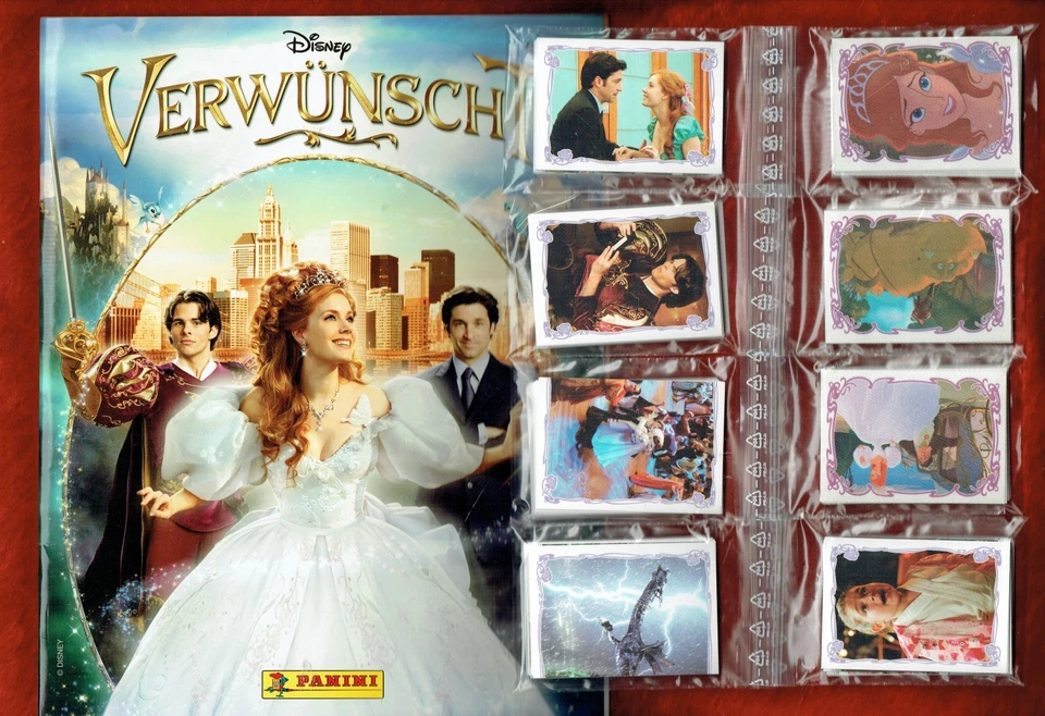 Disney : Verwünscht (2007) Leeralbum + kompletter Stickersatz ,Panini ,RAR - Bild 1 von 1