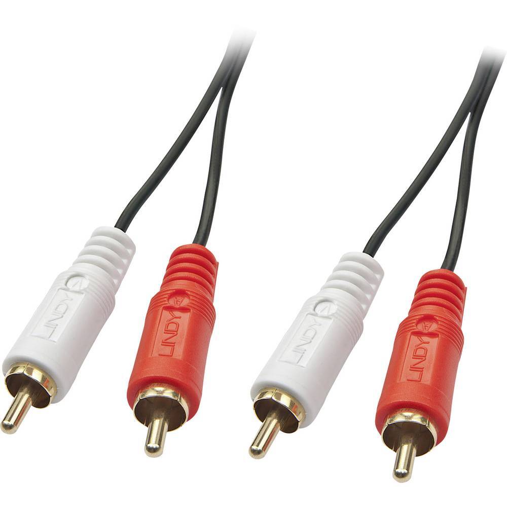 LINDY 35662 RCA Audio Cavo [2x Spina RCA - 2x Spina RCA] 3.00 m Nero