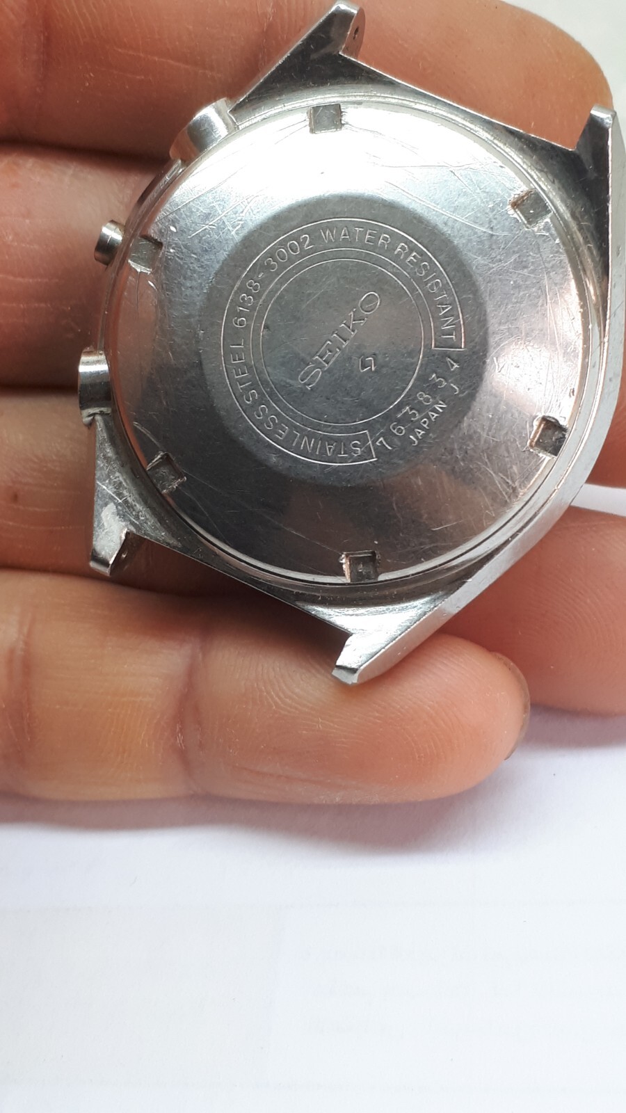 Cadran Seiko 6138 D'origine - Bleu - Occasion - Compatible Modèles Seiko 6138