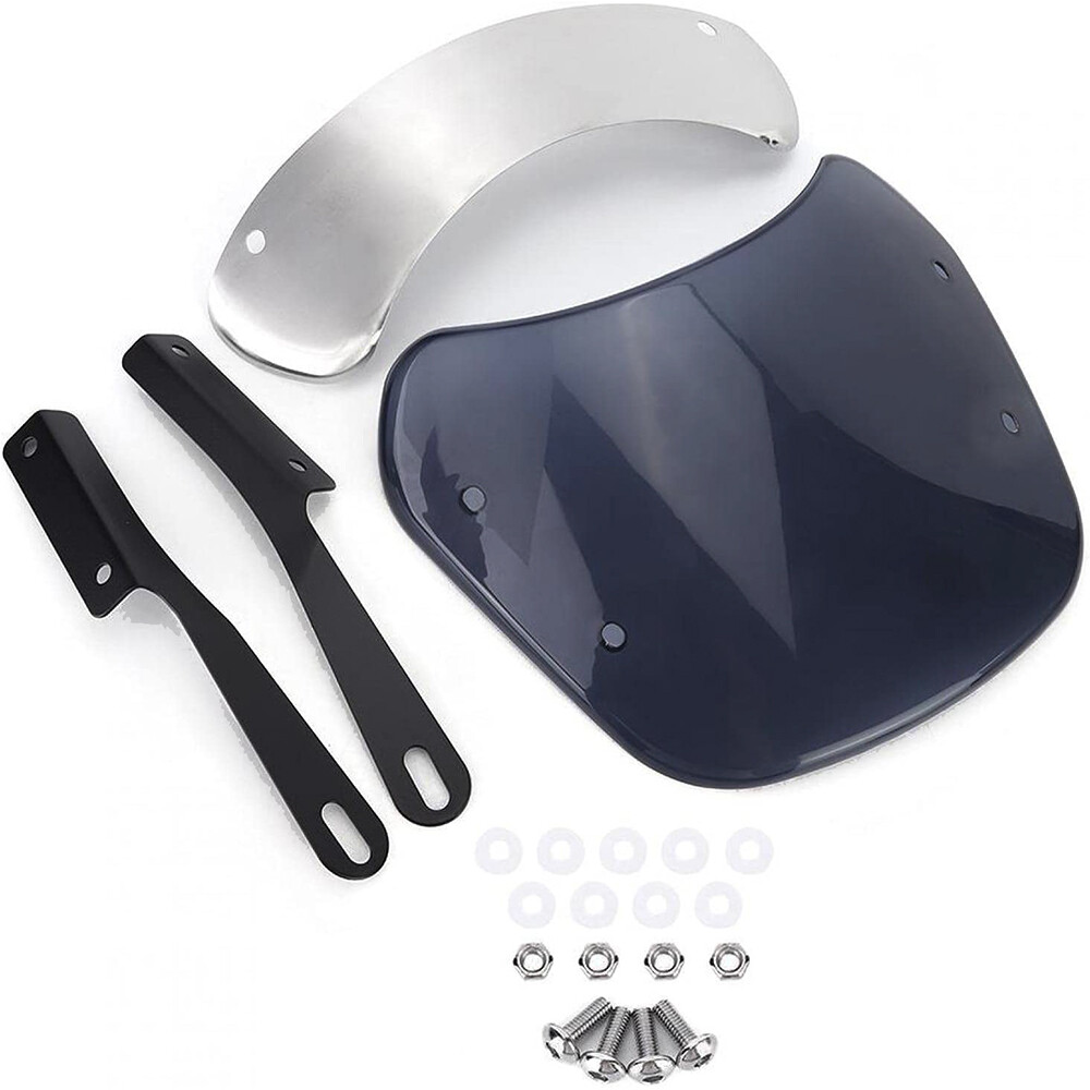 Motorcycle Windshield 5-7'' Headlight Windscreen Wind Deflector for Hunter 350