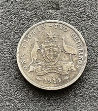 Australia Florin Two Shillings 1914 …TM771