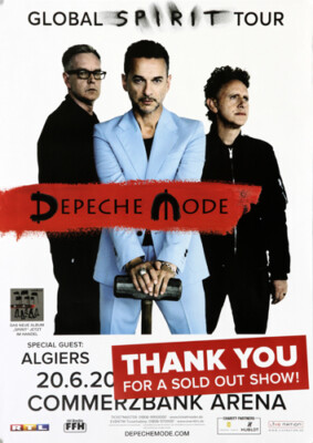 Depeche Mode - Thank You, Frankfurt 2017 | Konzertplakat | Poster