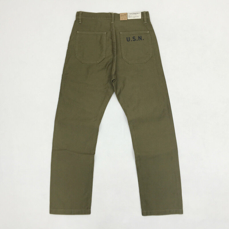 BOB DONG US Navy N-1 Deck Pants Vintage USN Workwear Men's Military Trousers