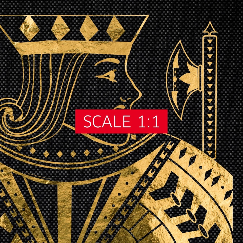 Jack of Pikes poker poster — Golden playing cards print, aesthetic wall art - Image 4 of 4