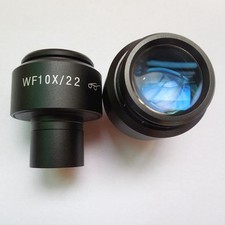 2pcs of 10X Wide Field 23.2mm Mounting Microscope High Eye Point Eyepieces