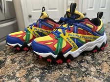 Fila Electromont Womens Shoes 7.5 Red Yellow Green Blue United Colors RARE HTF