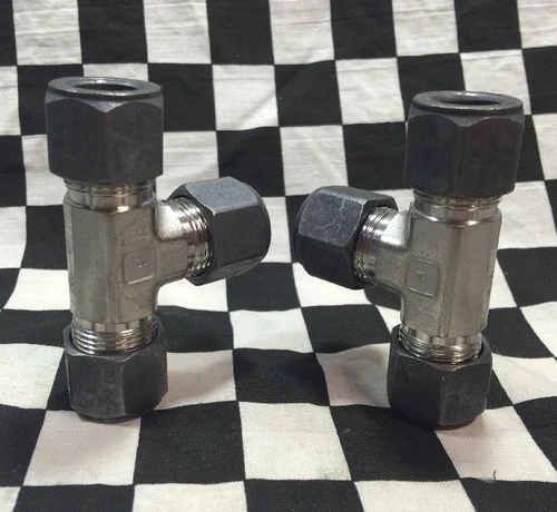 Lot Of 2, PARKER TEE 1/2" 8-8-8 JBZ-316, 316SS, 8-8-8 JBZ-SS 8-8-8-JBZ-316 #ZT3