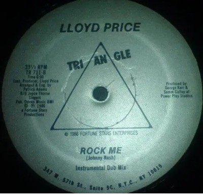 Lloyd Price Rock Me Vinyl Single 12inch Triangle