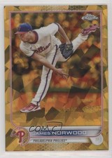 2022 Topps Chrome Update Sapphire Edition Gold 35/50 James Norwood #US193 02u3