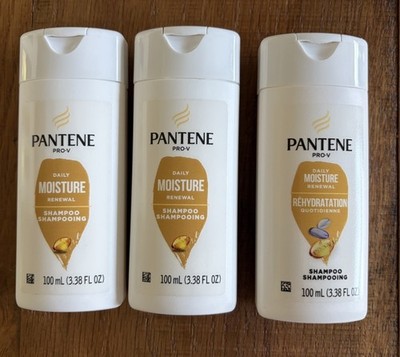 Travel Size Pantene Shampoo Pro-V Daily Moisture Renewal 3.38oz Three New