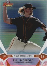 2015 Bowman's Best First Impressions Refractors #FIPB Phil Bickford Card