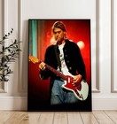 Kurt Cobain Poster Music Star Print Wall Decor, Grunge Rock Legend Wall Art