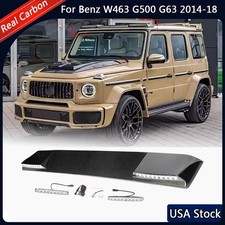For Mercedes Benz W463 G500 G550 G63 04-18 Real Carbon Front Roof Spoiler Wled