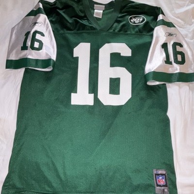 VTG RBK Y2K NY Jets NFL Football Jersey Vinny Testaverde #16 Green White XL 