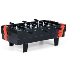 COSTWAY 4 in 1 Combo Game Table Set Foosball Table w/ Billiards-Black