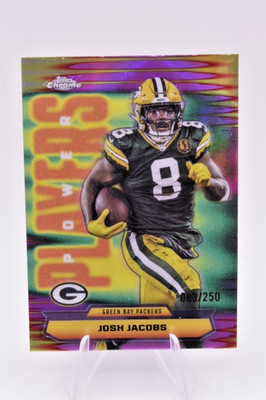 2025 Topps Chrome Josh Jacobs Purple Power Players #PP-20 083/250 - Packers