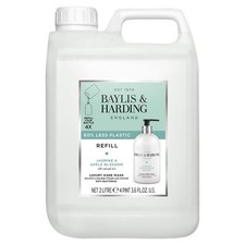 2 PACK Baylis & Harding Hand Wash Jasmine & Apple Blossom (2 x 2L) 4L TOTAL 1.49 per litre