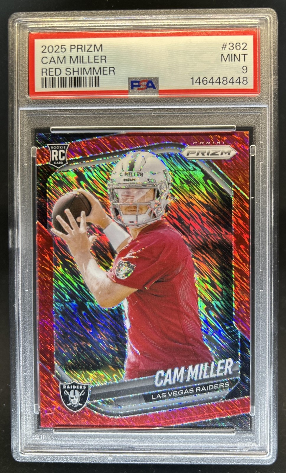 Cam Miller Panini Prizm #362 Red Shimmer