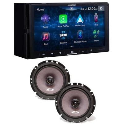 Alpine iLX-W670 Digital Multimedia Receiver w/ Alpine SXE-1726S 6.5'' Coax - U...
