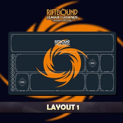 Playmat Riftbound TCG V2.1 Stitched Edges Free bag Included