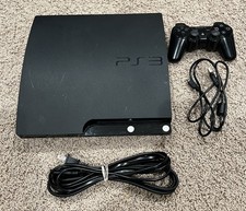 Sony PlayStation 3 PS3 Slim Console 120GB (2001A) w/ 1 Controller & Cables