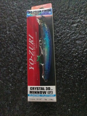 Yo Zuri 3D Crystal Minnow # 90 mm 7g Schwimmend F1145-C24