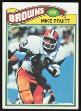 1977 Topps Mike Pruitt Rookie Card (RC) #444 - Cleveland Browns