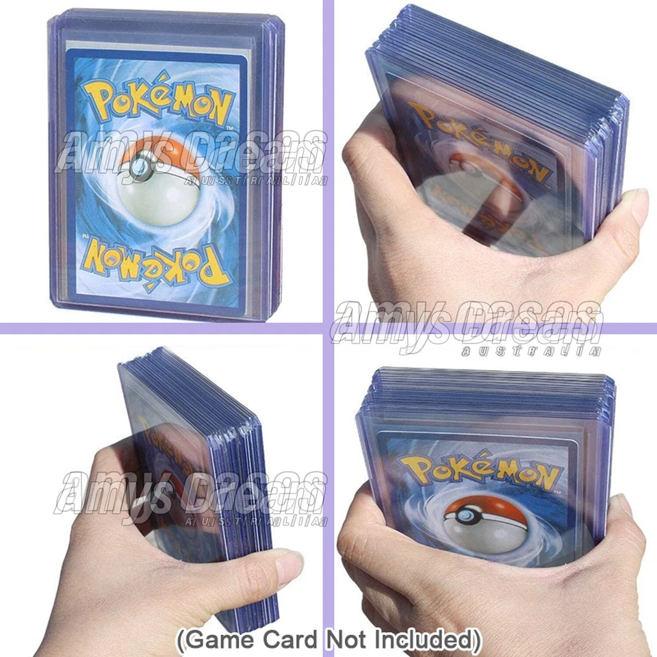 Top Loader Card Sleeves Trading Hard Plastic Clear Case Holder Baseball 25X AU - image 4 of 4