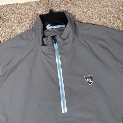 Zero Restriction Mens Power Torque Golf Rain Pullover Jacket Short Sleeve Medium