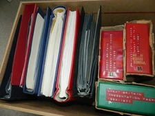 GB QEII STAMPS LARGE ACCUMULATION IN 10 ALBUMS IN 15KG+ BOX