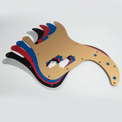 13 Hole Bass Pickguard Brushed  Anodized Pro Bass Guitar for PB Bass Guitars 