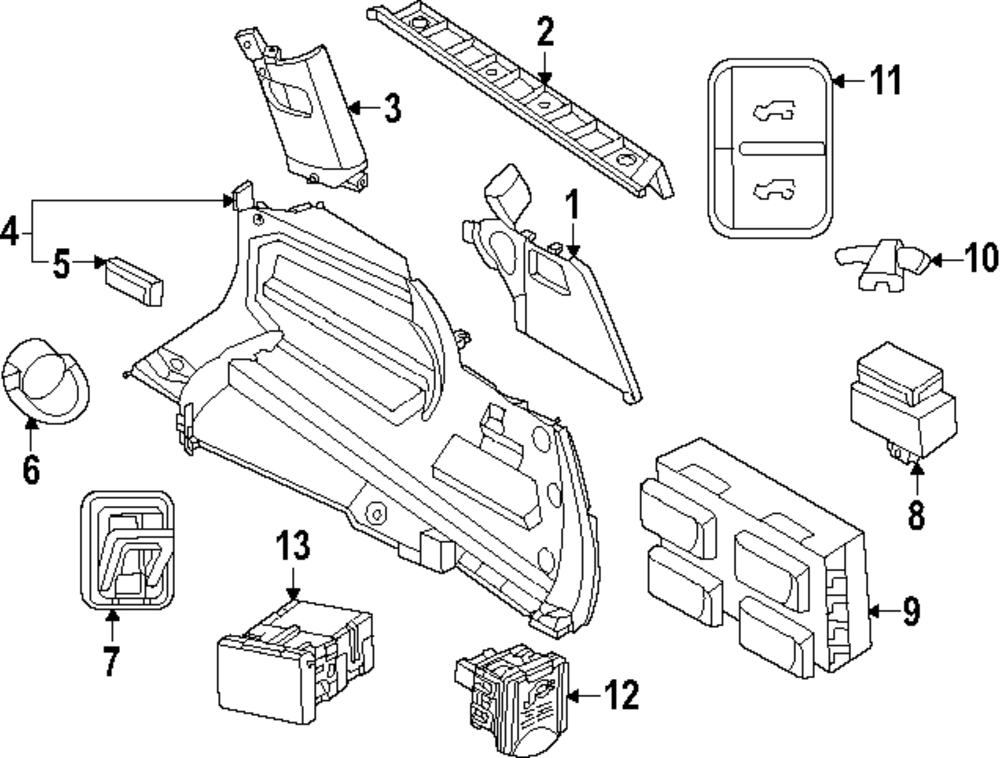 Genuine Nissan Seat Switch 25500-7KA0A