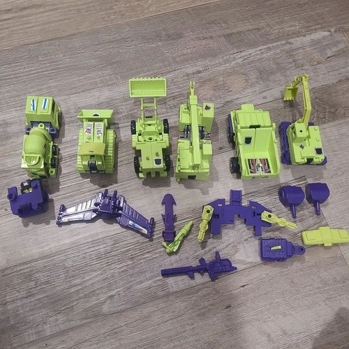 1985 Devastator Almost Complete G1 Transformers Constructicon Figure