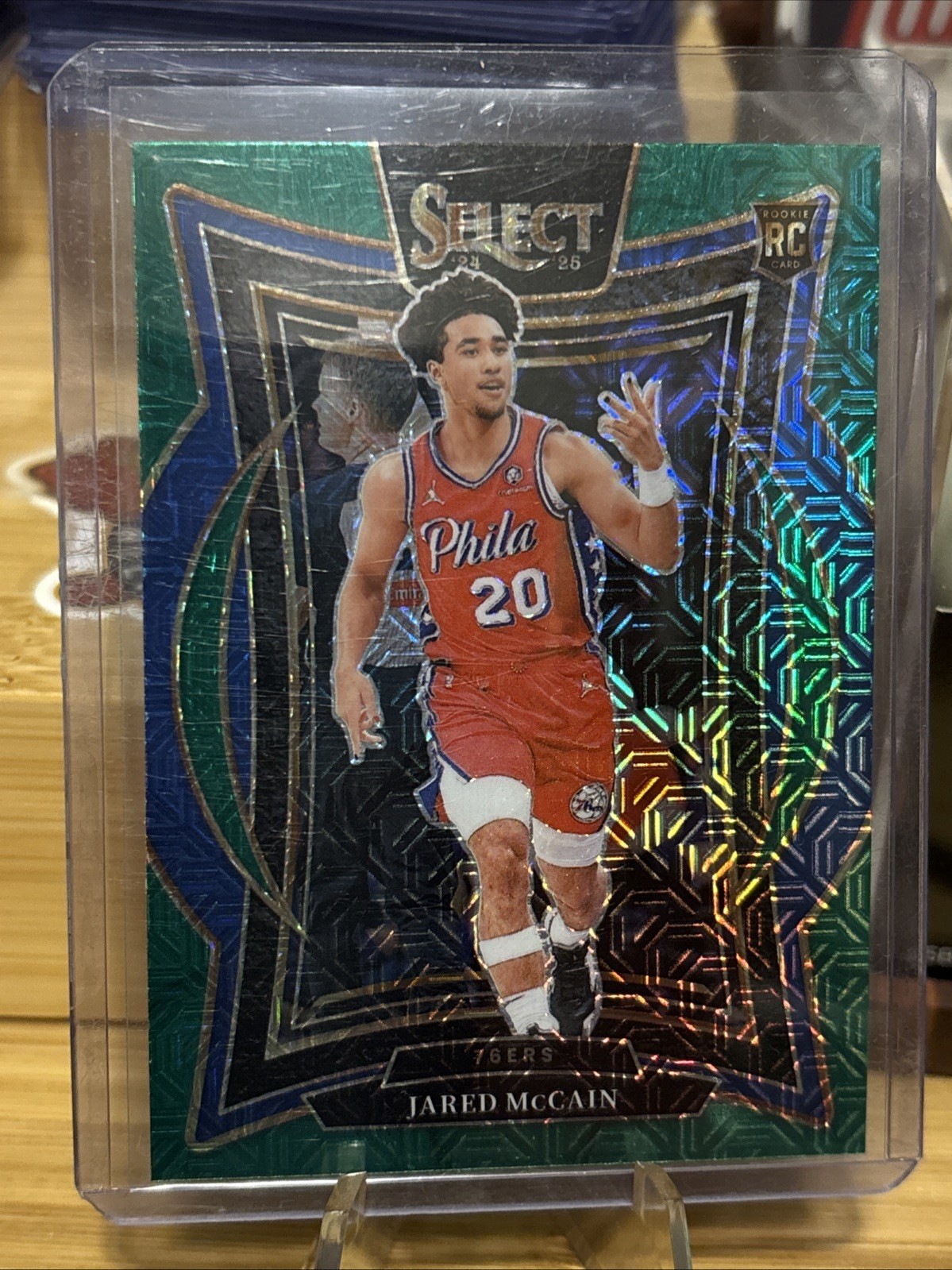 2024-25 Panini Select - Concourse Jared McCain #82 Green Mojo Prizm (RC)