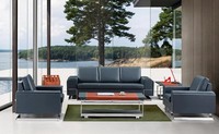 Kunstleder 3-Sitzer Sofa In Schwarz Modern